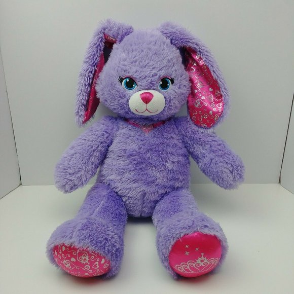 Build A Bear Purple Pawrincess Bunny Rabbit 17" - Picture 1 of 10